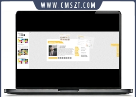 3D视觉效果个人静态简历模板下载