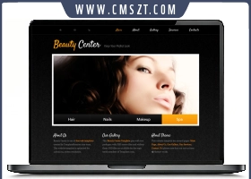 响应式英文美容化妆品网页模板
