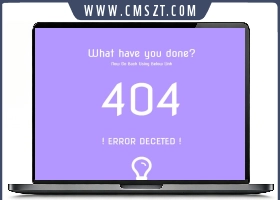 英文倒计时404网页模板