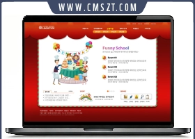 红色圣诞节主题psd模板