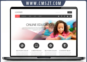 HTML5响应式英文教育学校网页模