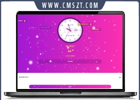 HTML除夕倒计时飘雪网页模板