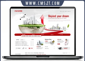 红色房地产PSD网站模板