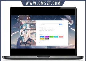 HTML二次元导航引导页模板