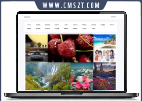 HTML自动采集图片壁纸网页模板