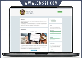 HTML5响应式IT开发个人简历模板