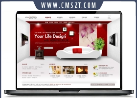 豪华欧式家具沙发PSD网站模板