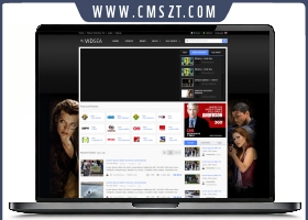 黑色欧美电影电视剧网页模板