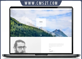 HTML5灰色响应式英文个人简历网