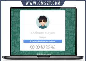 小巧的个人简历单页模板