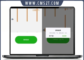 飞翔的小鸟小游戏微信小程序源码