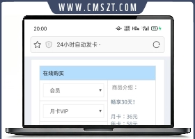 简洁小巧的24小时自动发卡平台源