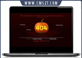 万圣节南瓜头404页面模板