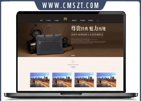 响应式精品皮革皮包类织梦模板