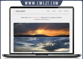 英文响应式个人图文博客模板下载