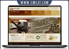 韩系古风养生瑜伽类型PSD网站模