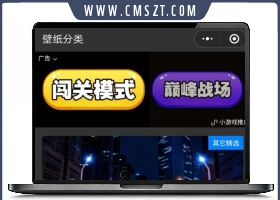 WordPress二开黑金壁纸微信小程