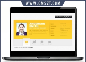 创意个性的web简历模板下载