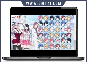 卡通美女人物头像消消乐小游戏源