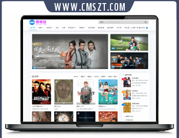 苹果cmsV10蓝色自适应模板含明暗两套皮肤功能齐全