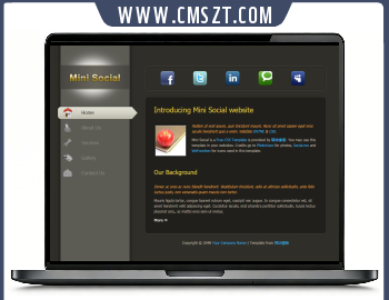 迷你HTML个人简历模板