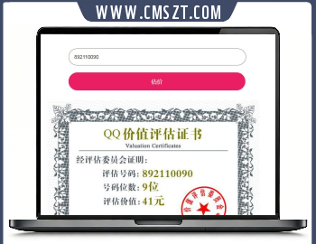 QQ价值评估静态单页模板