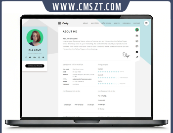HTML5响应式个人简历模板