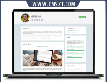 H5自适应个人介绍简历模板