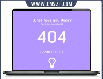 英文倒计时404网页模板