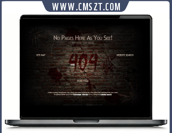 涂鸦墙嘻哈风格404网页模板