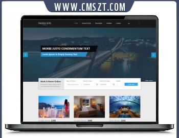响应式英文旅游景区旅馆高级酒店预定网页模板