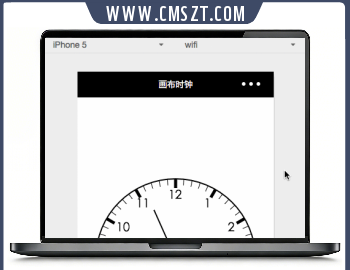 简单的时钟时间小程序模板