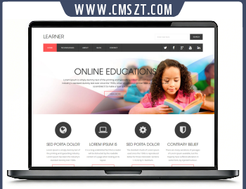 HTML5响应式英文教育学校网页模板