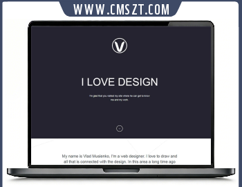 黑色酷炫的个人简历单页模板