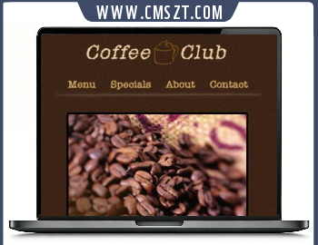 小巧的咖啡店手机端网站模板
