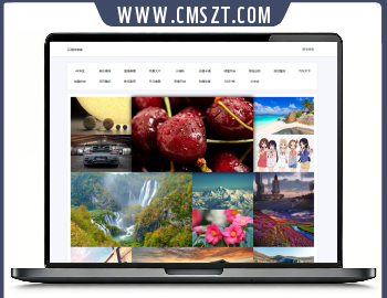HTML自动采集图片壁纸网页模板