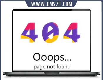 动感彩色404文字效果404网页模板