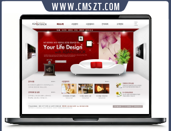 豪华欧式家具沙发PSD网站模板