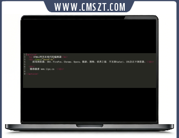 HTML5网页在线代码编辑器模板