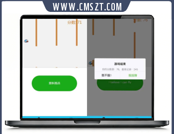飞翔的小鸟小游戏微信小程序源码