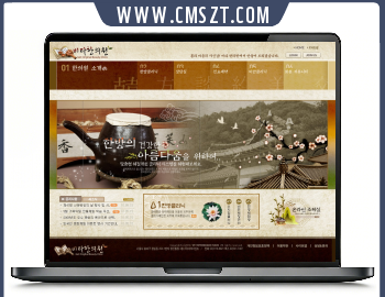 韩系古风养生瑜伽类型PSD网站模板下载