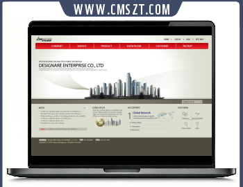 英文简洁通用型房地产PSD网页模板