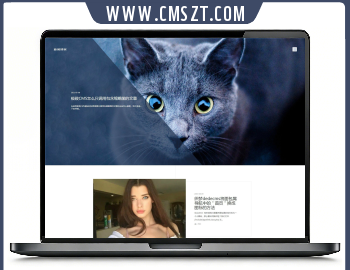 极致CMS自适应清新文艺个人博客网站源码