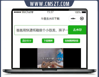 抖音无水印视频下载小程序源码,云函数版