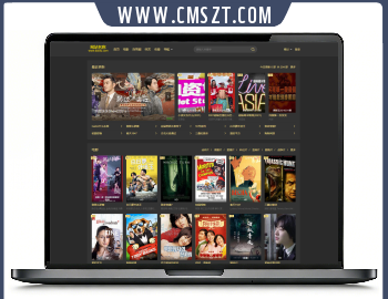 苹果CMSv10黑金色自适应网站模板